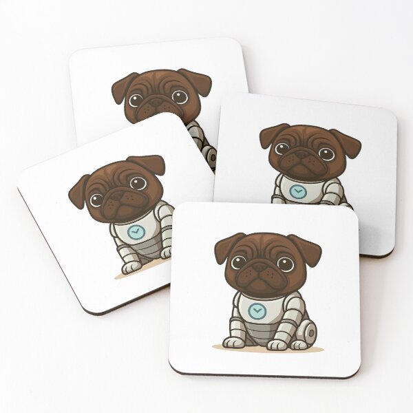 Item preview, Pug Bot designed and sold by MitMopsundHerz Rosinchens_Welt.