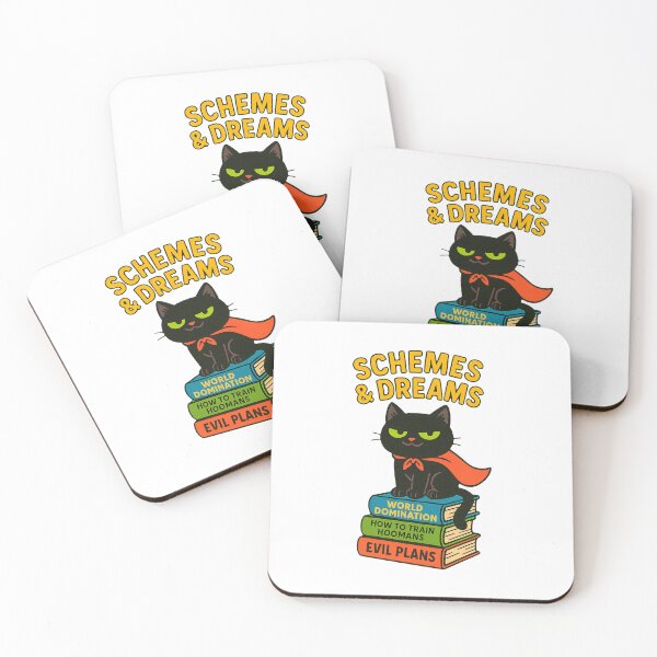 Item preview, Schemes & Dreams – Evil Genius Cat with Books Design designed and sold by FriskySloths.