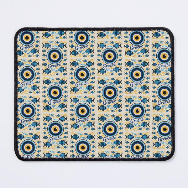 Item preview, Greek Evil Eye Mati Fish Art designed and sold by MyWittyThings.