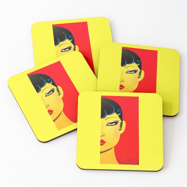 Item preview, Lady in Red & Yellow designed and sold by SpenserMichaels.