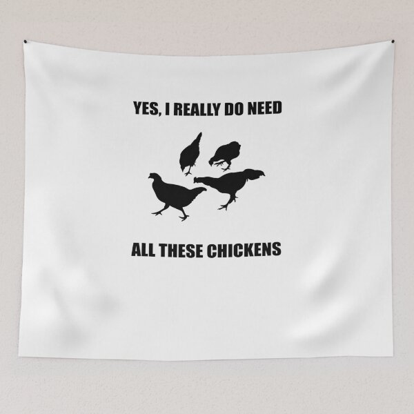 Item preview, Yes I Really Do Need All These Chickens designed and sold by TeeTimeGuys.