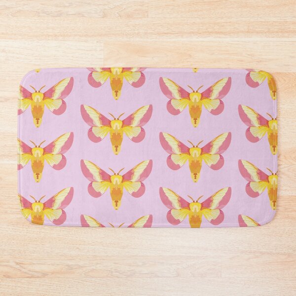 Item preview, R is for Rosy Maple Moth ,Rosy Maple Moth – Vibrant Pink and Yellow Saturniidae Moth Illustration designed and sold by PrettylittlepastelUk.