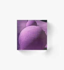 Purple Circles Acrylic Block