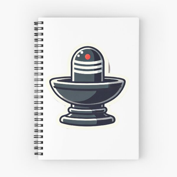 Item preview, Modern Shivling Sticker – Divine Vibes in Minimalist Style designed and sold by IndianShopper.