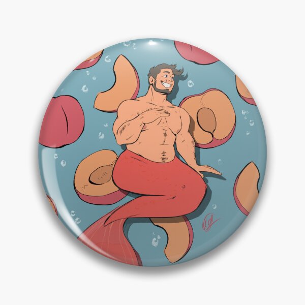 Item preview, Pride 2025 - Peach Fuzz Merman designed and sold by Karolina Doodles.