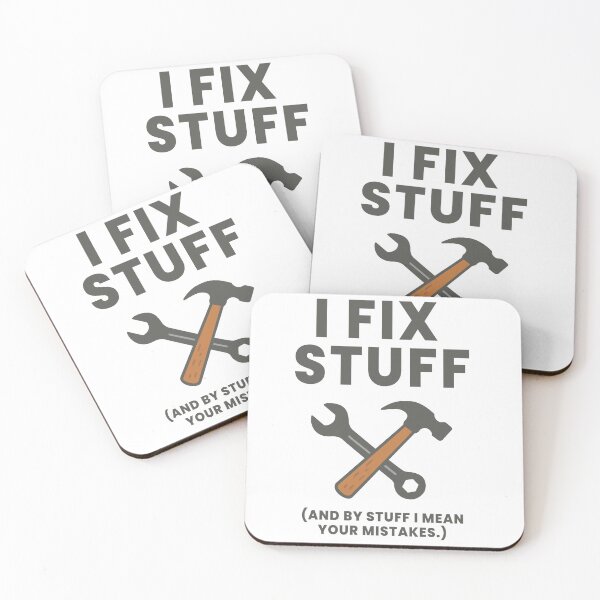 Item preview, I Fix Stuff – Funny Mechanic Quote with Tools designed and sold by BeetleDots.