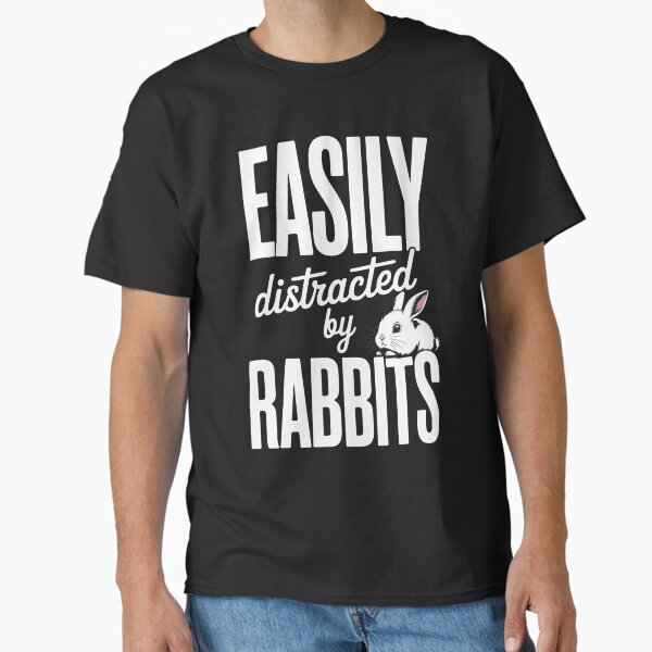 Aperçu de l'œuvre Facilement distrait par les lapins créée et vendue par unixprintshop.
