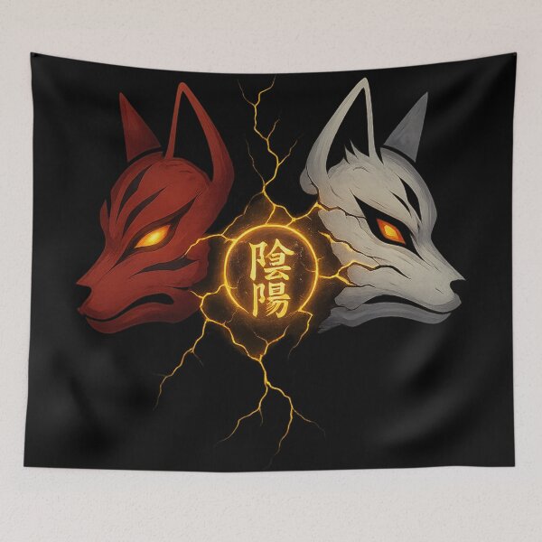 Item preview, Yin Yang Kitsune Clash designed and sold by Little--Core.