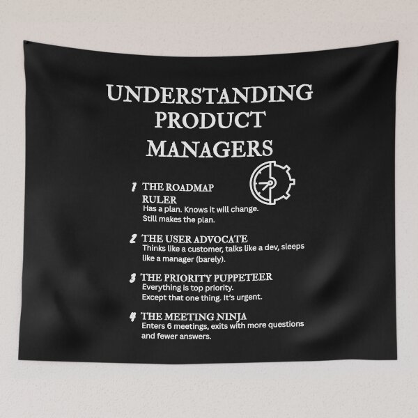 Item preview, Understanding Product Managers  – Funny Agile Chaos Definitions – Black designed and sold by PsyFlow35.