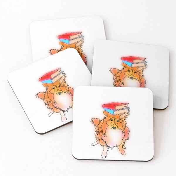 Item preview, Josh the Ginger Sheltie Puppy with Books – animalzinhats designed and sold by Ashley’sAnimalz.