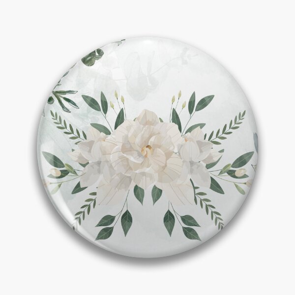Item preview, Elegant Botanical Watercolor Pattern – Soft Green & White Floral Design for Home Decor & Accessories designed and sold by HealthCoreCommunity.