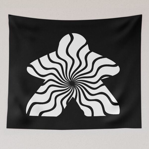Item preview, Black and white meeple designed and sold by Wolagno.