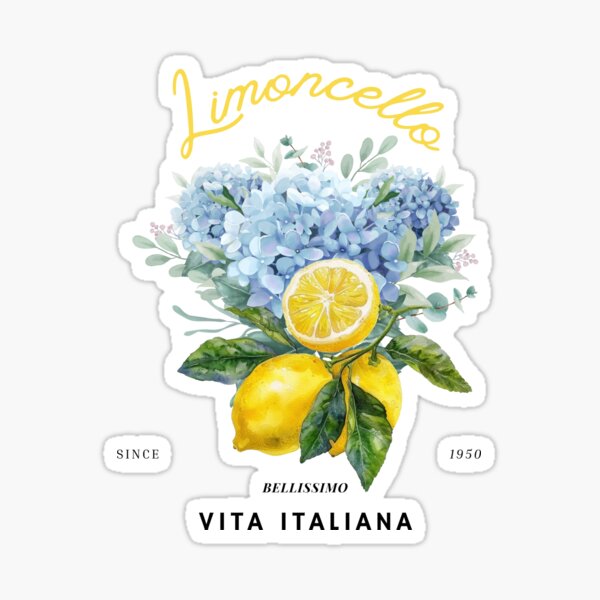 Item preview, Limoncello and its blue hydrangeas designed and sold by Daddoussart.