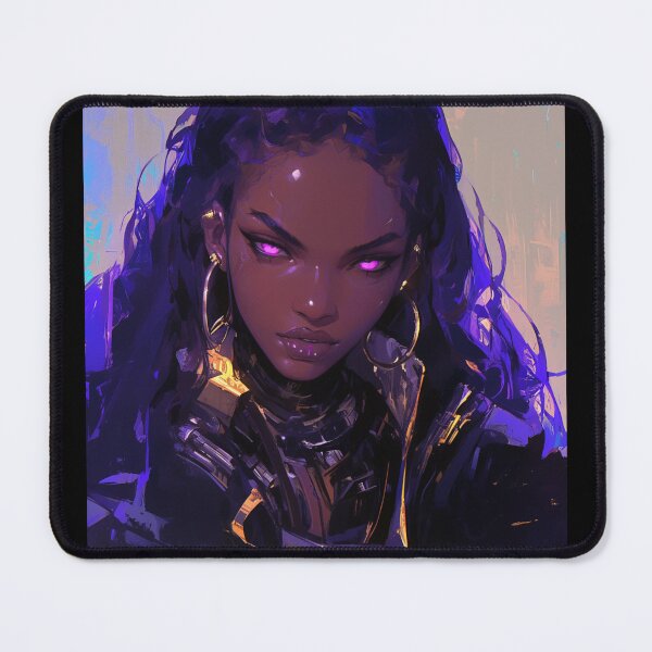 Item preview, Black Glitch portrait designed and sold by MendaciousMina.