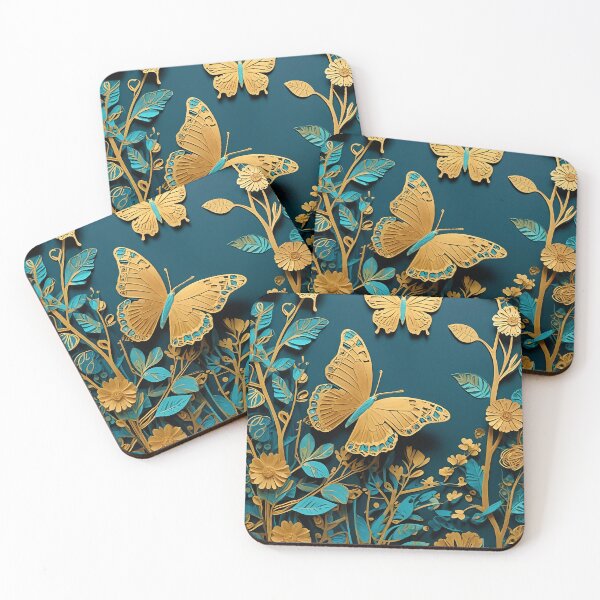 Item preview, Golden Butterflies no1 designed and sold by Lizetteh.