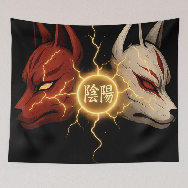 Item preview, Yin Yang Kitsune Clash designed and sold by Little--Core.