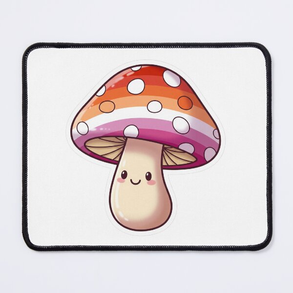 Item preview, Lesbian Mushroom Pride Sticker - Queer Fungi Love! designed and sold by Ink&Whimsy.