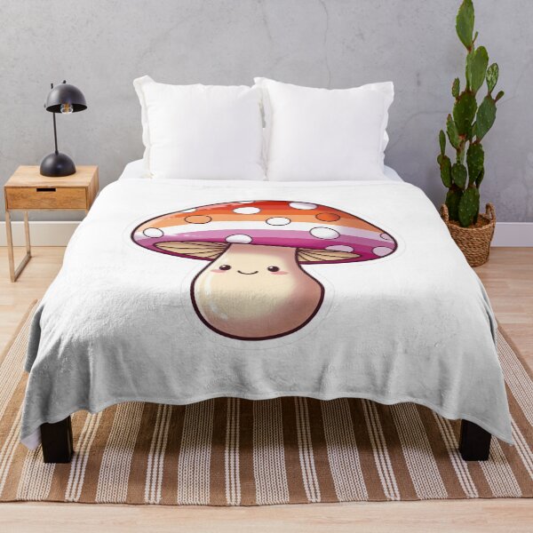 Item preview, Lesbian Mushroom Pride Sticker - Queer Fungi Love! designed and sold by Ink&Whimsy.
