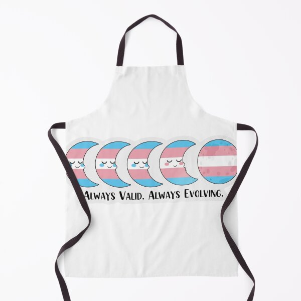 Item preview, Transgender Pride Moon Phases Sticker - Always Valid. Always Evolving. designed and sold by Ink&Whimsy.