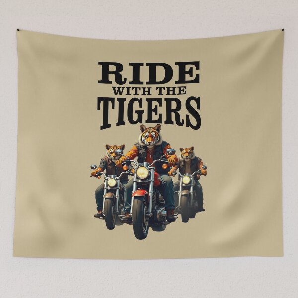 Item preview, RIDE WITH THE TIGERS designed and sold by TIGERRIFIC.