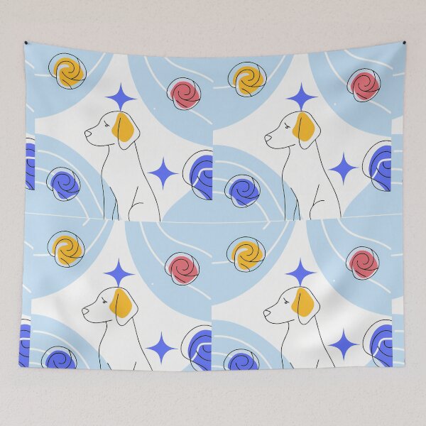 Item preview, Playful Abstract Dog with Swirls designed and sold by ART ATTACK ZONE.