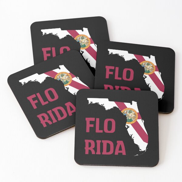 Item preview, Florida state map and flag designed and sold by Donutlovers.