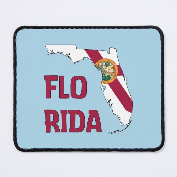 Item preview, Florida state map and flag designed and sold by Donutlovers.