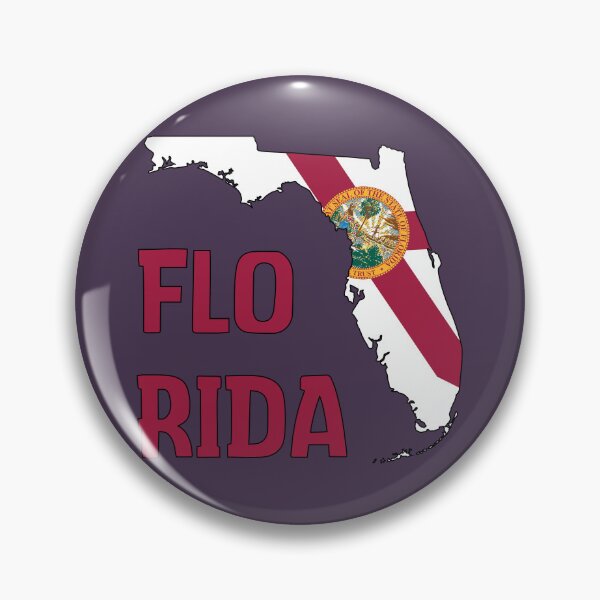 Item preview, Florida state map and flag designed and sold by Donutlovers.