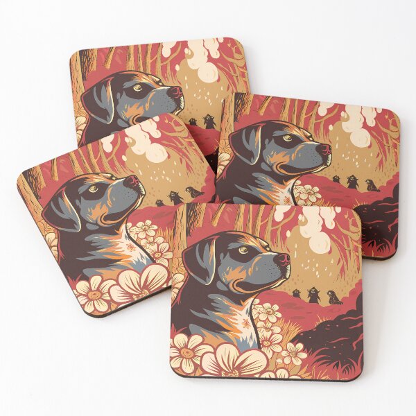 Item preview, Noble Dog in Autumnal Forest designed and sold by ART ATTACK ZONE.