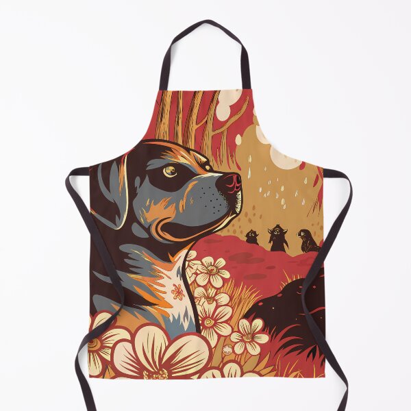 Item preview, Noble Dog in Autumnal Forest designed and sold by ART ATTACK ZONE.