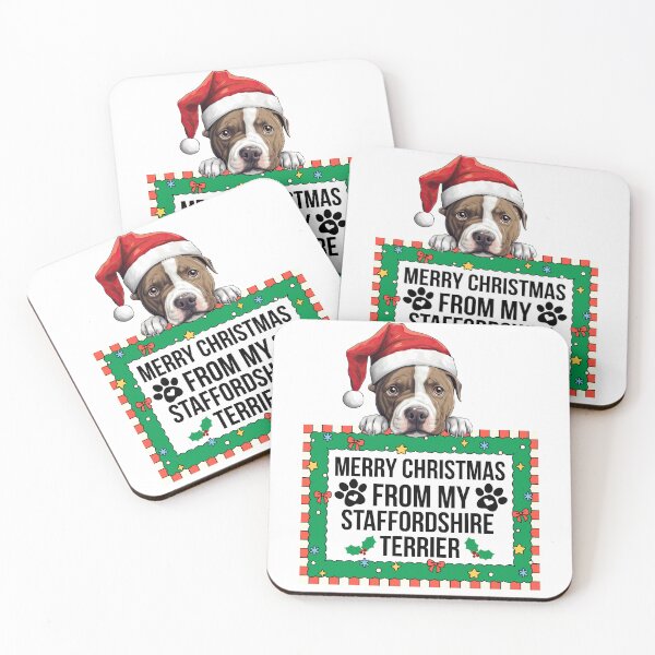 Item preview, Merry Christmas From My American Staffordshire Terrier designed and sold by TheAnimalZ00.