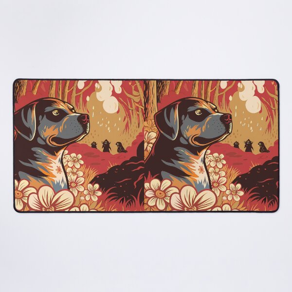 Item preview, Noble Dog in Autumnal Forest designed and sold by ART ATTACK ZONE.