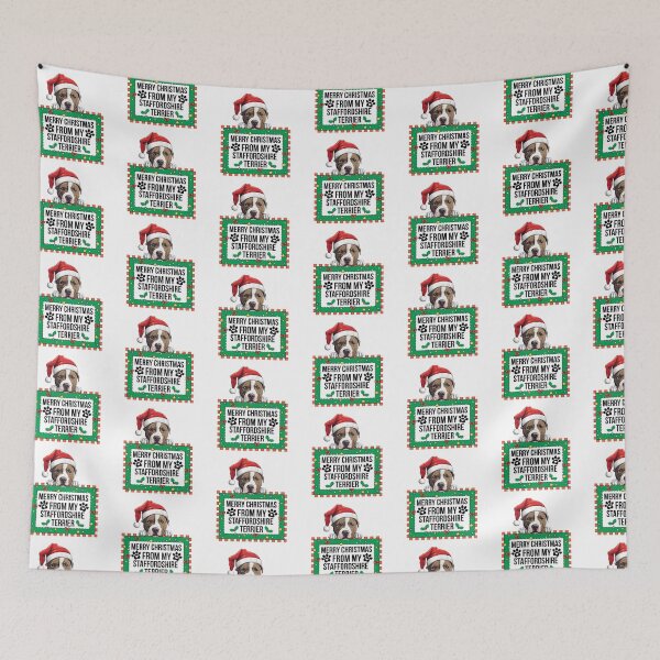 Item preview, Merry Christmas From My American Staffordshire Terrier designed and sold by TheAnimalZ00.