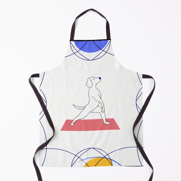Item preview, Yoga Dog in Abstract Geometry designed and sold by ART ATTACK ZONE.