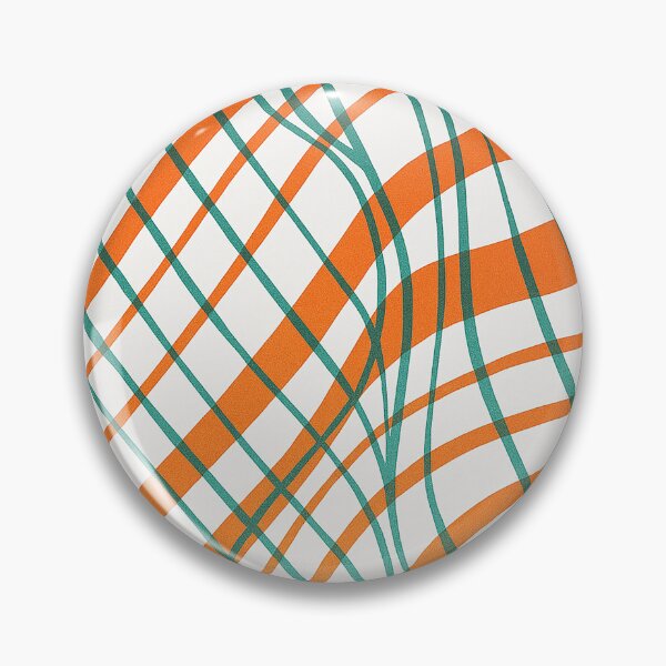 Artikelvorschau, Retro Orange Teal Grid Distortion – Abstrakte Wellenlinienkunst entworfen und verkauft von weirdfishes123.