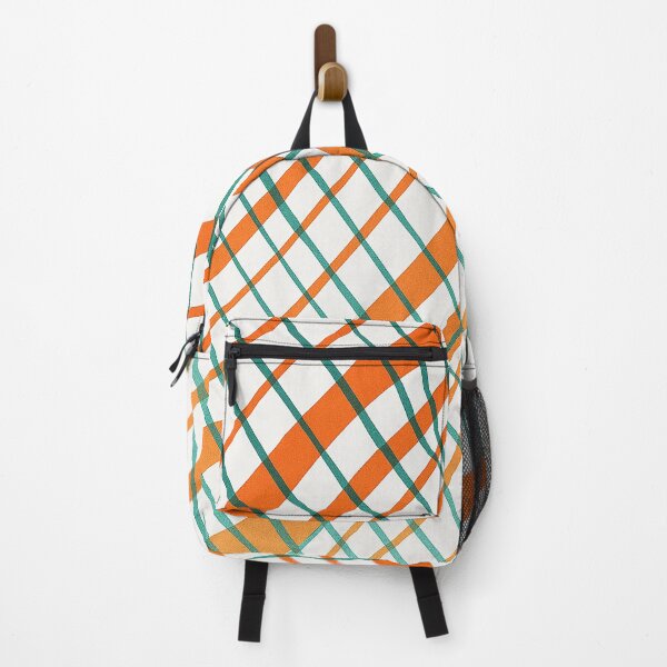 Item preview, Retro Orange Teal Grid Distortion – Abstract Wavy Lines Art designed and sold by weirdfishes123.