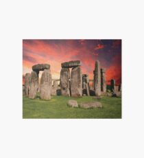 STONEHENGE Pop Art Art Board