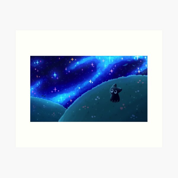 Item preview, Black Kitten and Starry Sky designed and sold by Xiaolan's Art.