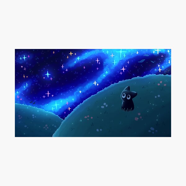 Item preview, Black Kitten and Starry Sky designed and sold by Xiaolan's Art.