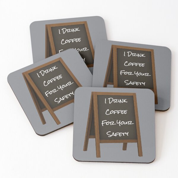 Item preview, Coffee Safety Chalkboard Sign designed and sold by UnsignedTalentCreative.