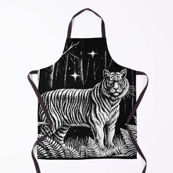 Item preview, Majestic Tiger in Night Forest designed and sold by ART ATTACK ZONE.