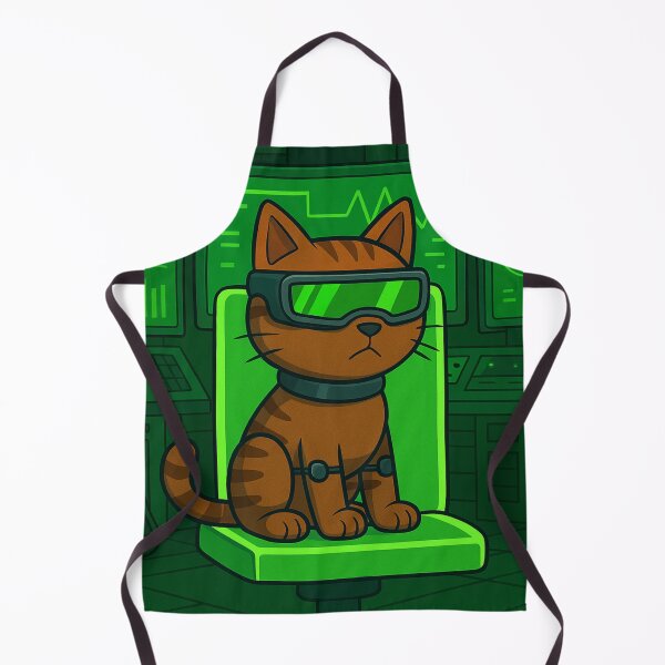 Item preview, Hacker Cat Boss (Brown) designed and sold by The Render Den.