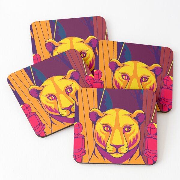 Item preview, Vibrant Tiger in Abstract Jungle designed and sold by ART ATTACK ZONE.