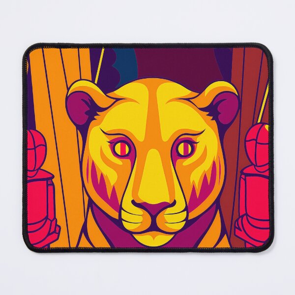 Item preview, Vibrant Tiger in Abstract Jungle designed and sold by ART ATTACK ZONE.