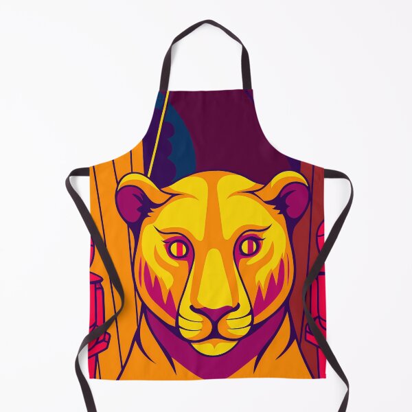 Item preview, Vibrant Tiger in Abstract Jungle designed and sold by ART ATTACK ZONE.