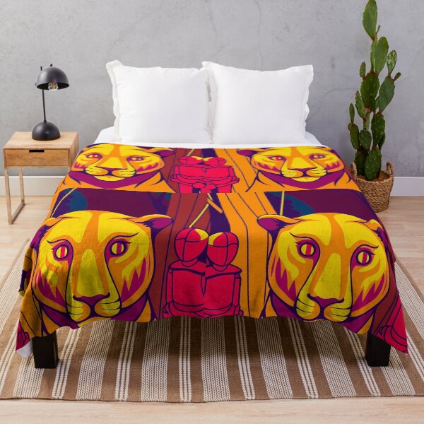 Item preview, Vibrant Tiger in Abstract Jungle designed and sold by ART ATTACK ZONE.