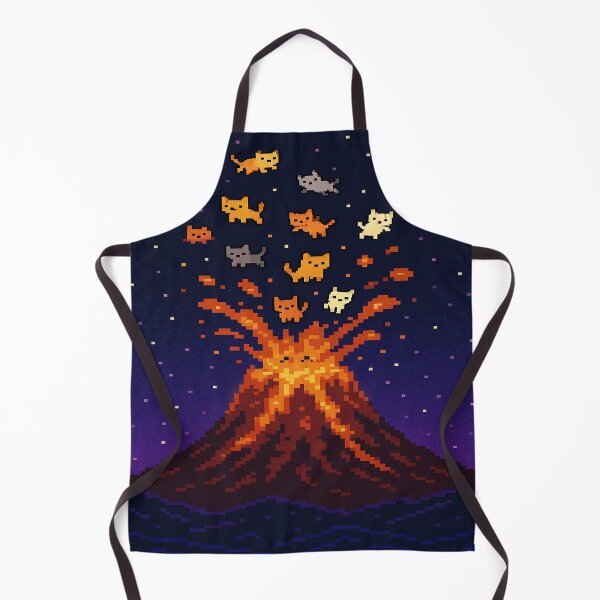 Item preview, Funny Volcano Erupting Cats designed and sold by GenPrintStudio.