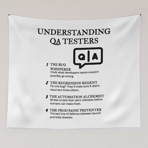 Item preview, Understanding QA Testers – Funny Software Testing Definitions designed and sold by PsyFlow35.