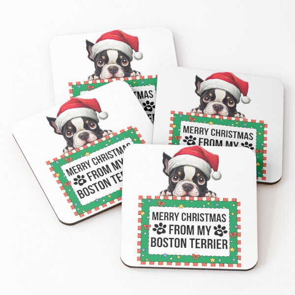 Item preview, Merry Christmas From My Boston Terrier designed and sold by TheAnimalZ00.