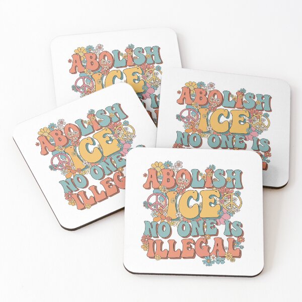 Item preview, Abolish ICE No One Is Illegal | Flowers Peace Design designed and sold by Kubala.